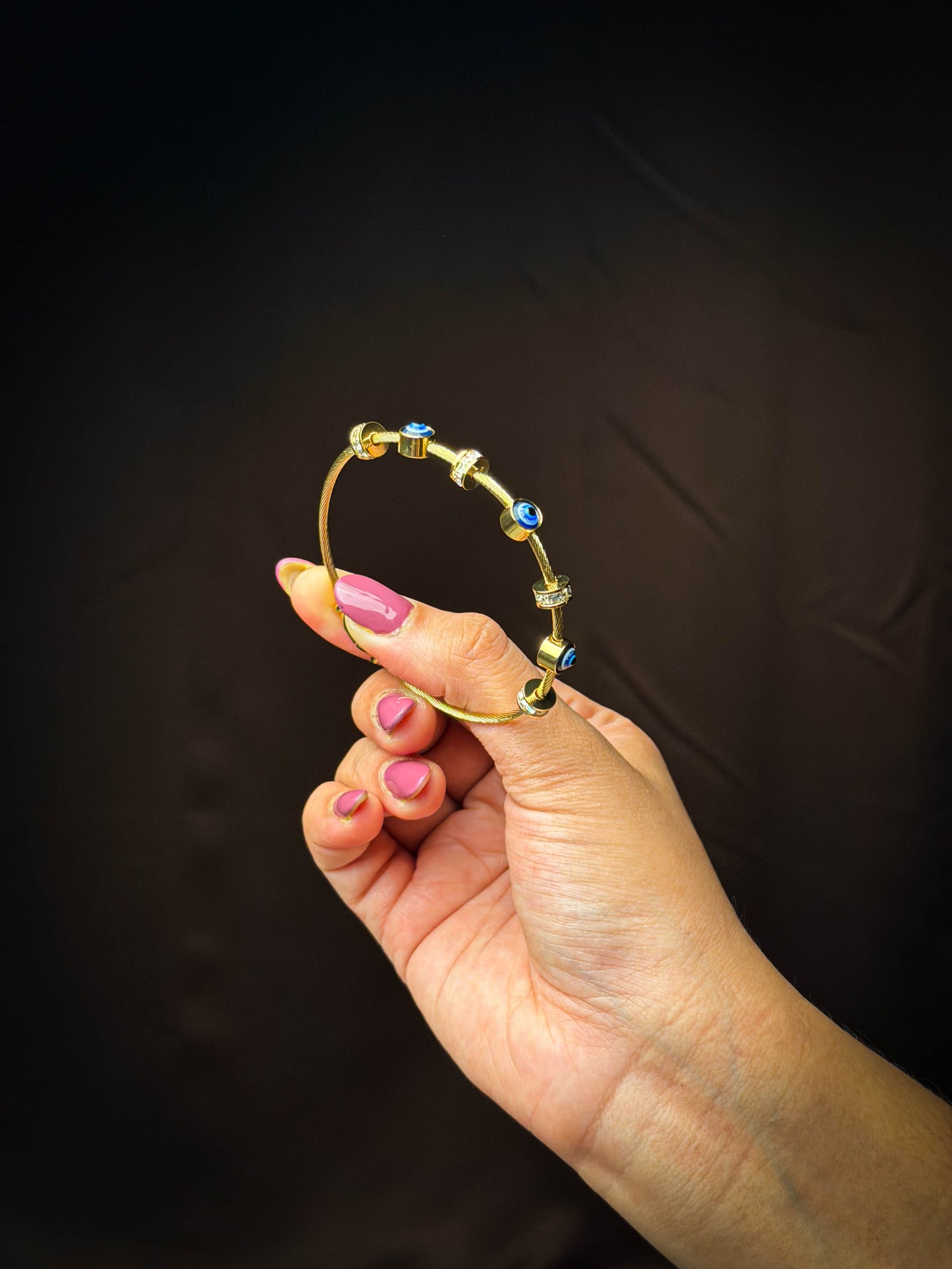 Evil Eye Bangle Bracelet