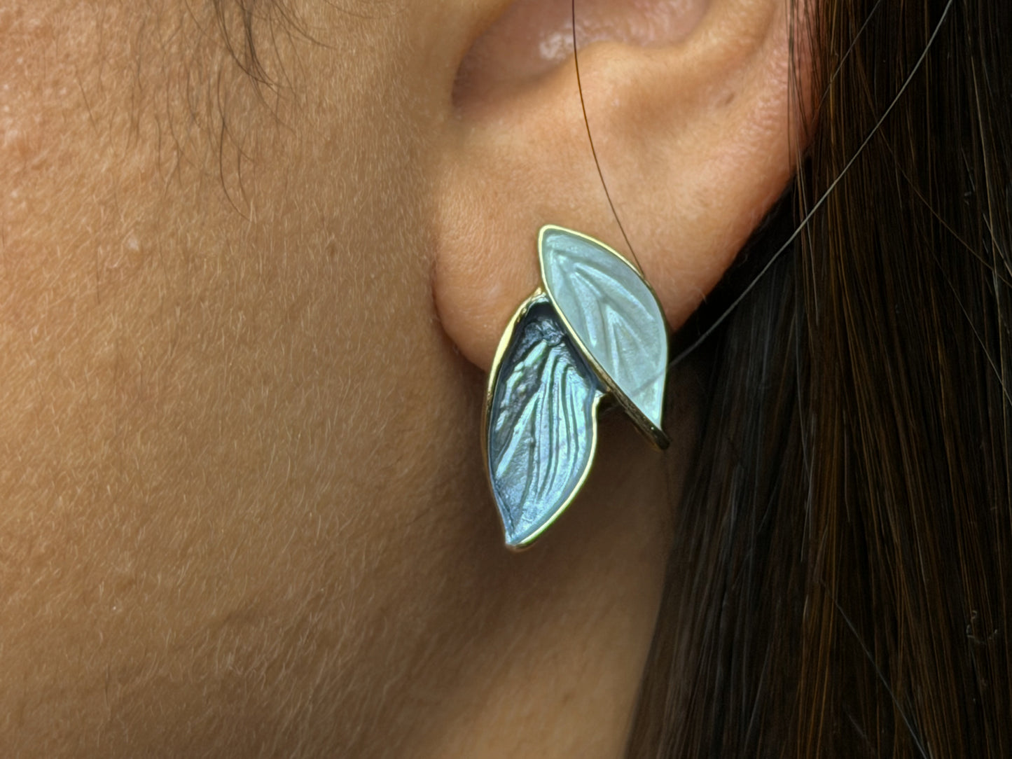 Leaf Stud Korean Earring