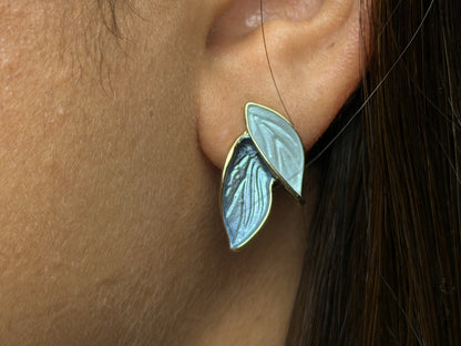 Leaf Stud Korean Earring