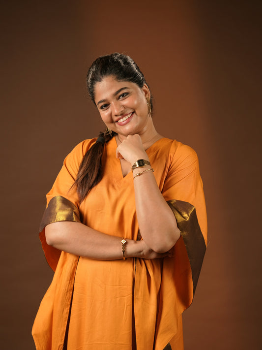 Ethnic Kaftan - Golden Yellow