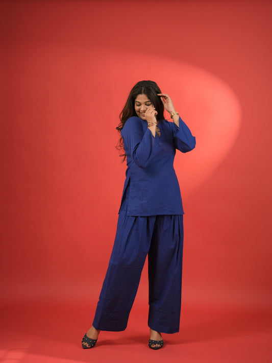 Blue Farsi Co-Ord set
