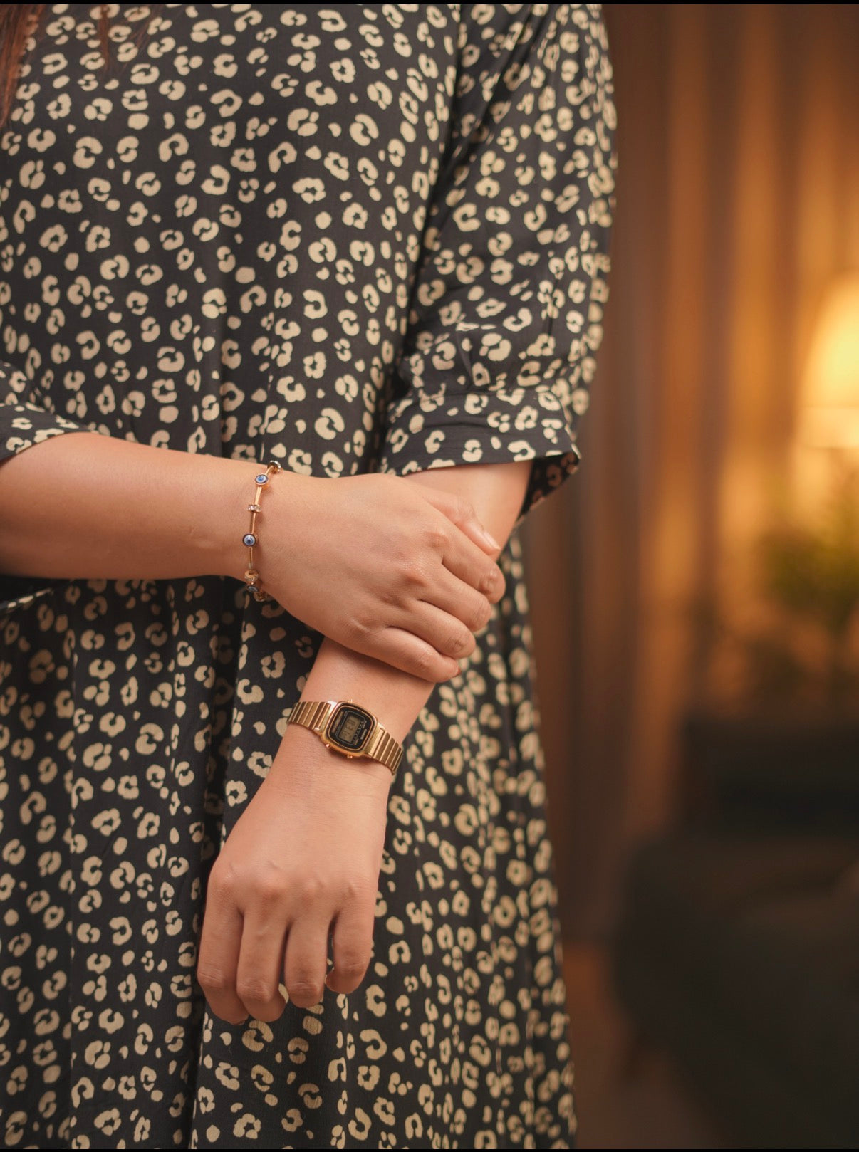 Black Floral Maxi Dress