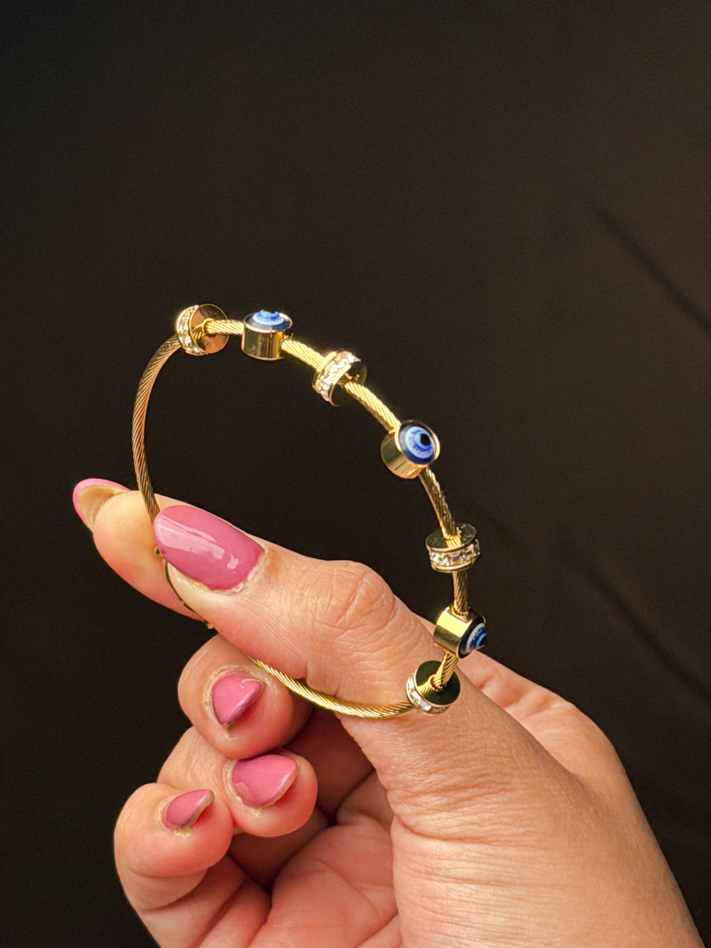 Evil Eye Bangle Bracelet