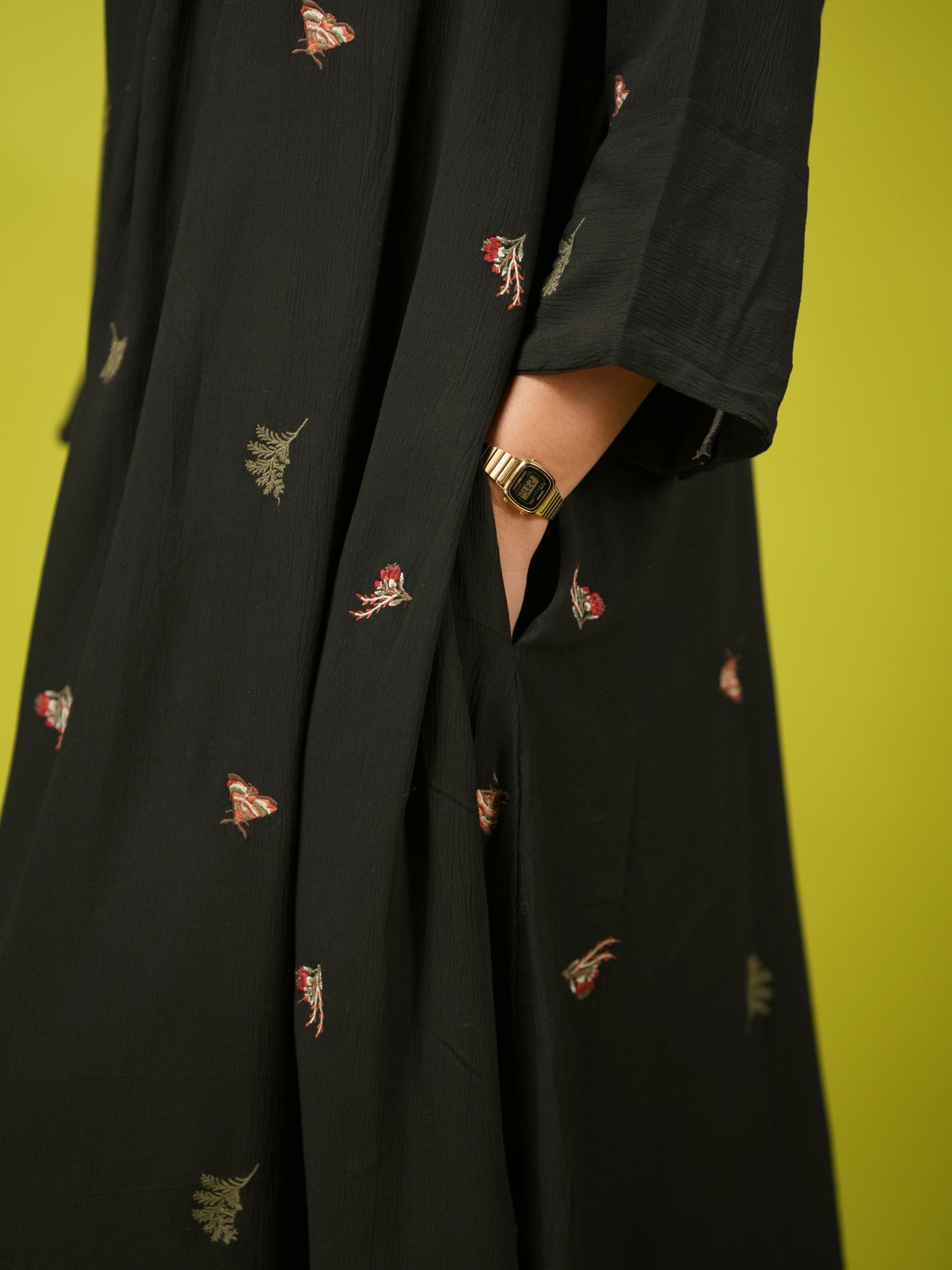 Butterfly Midi Kurti Dress