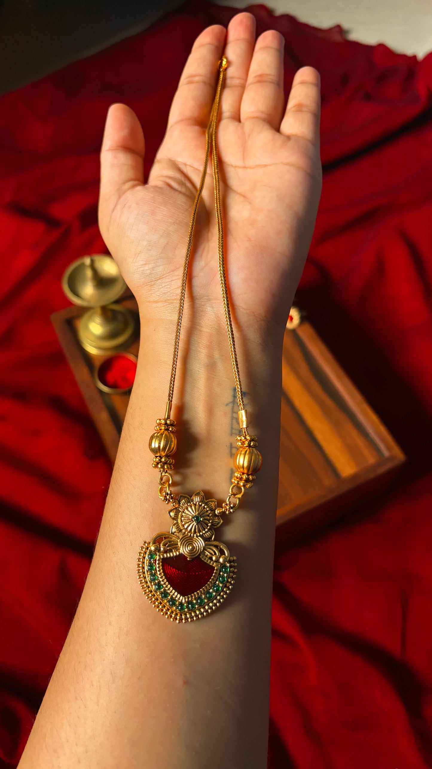 Red Palakka Pendant