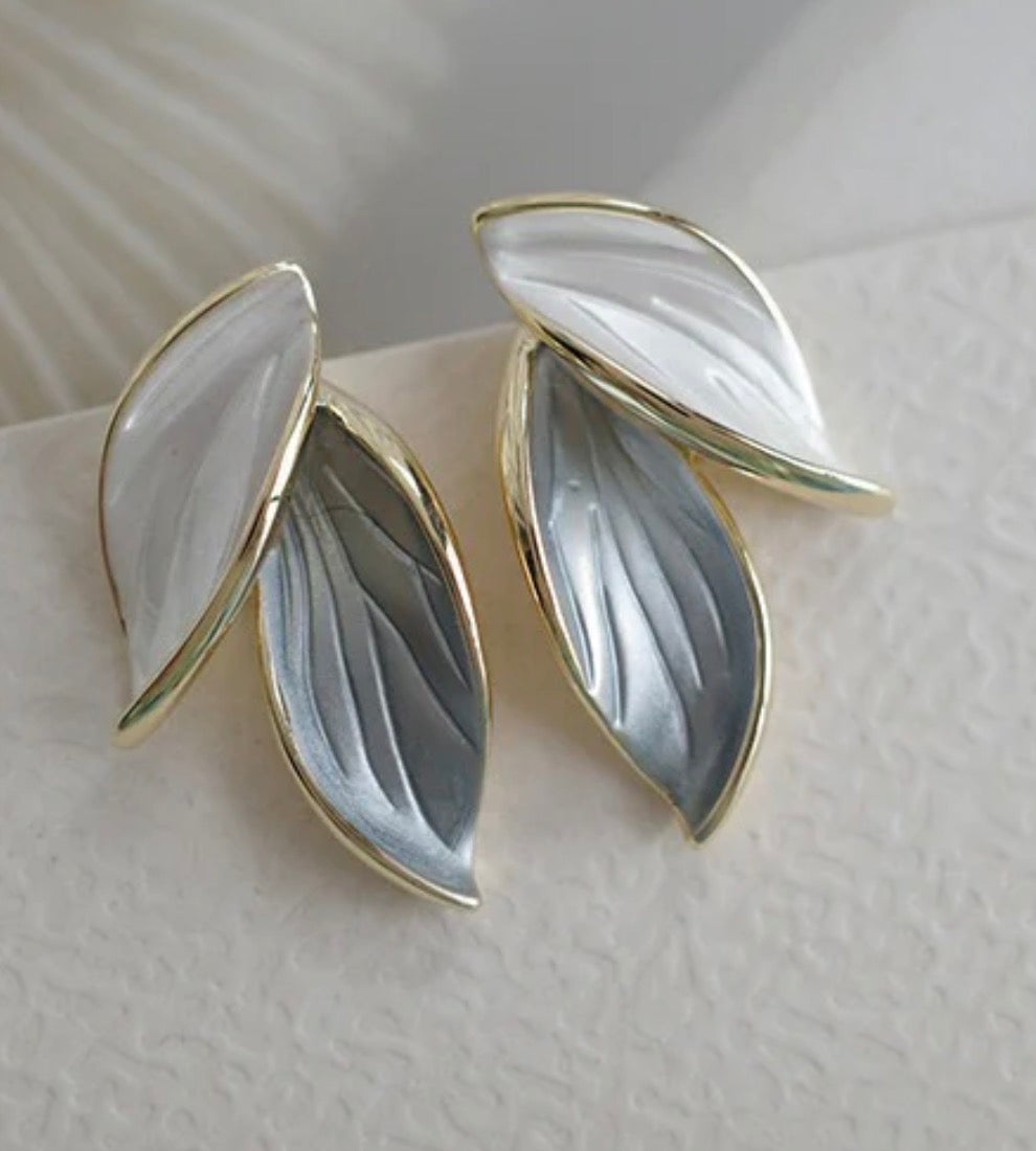 Leaf Stud Korean Earring