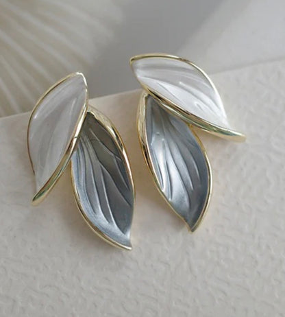 Leaf Stud Korean Earring