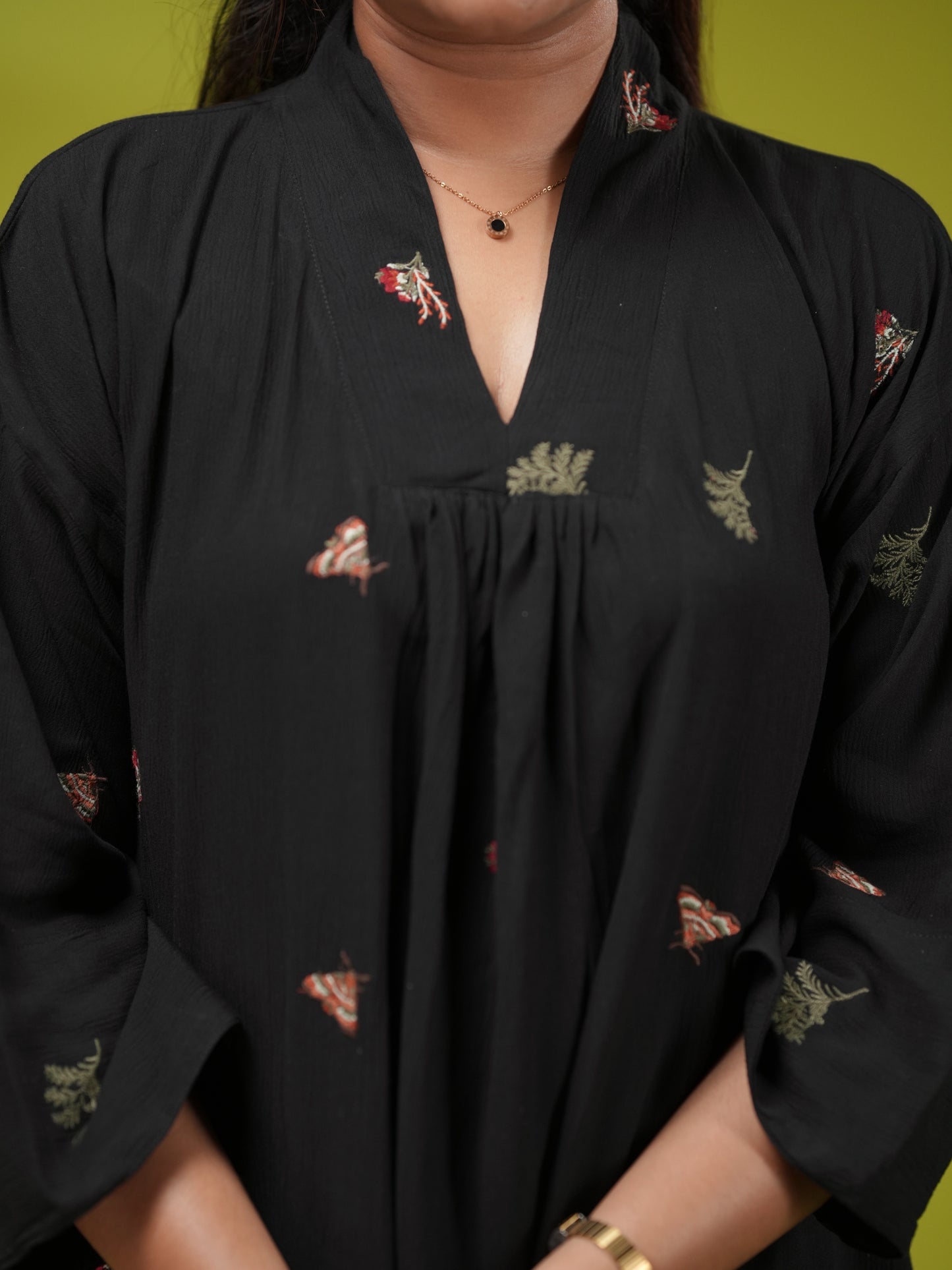 Butterfly Midi Kurti Dress