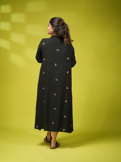 Butterfly Midi Kurti Dress