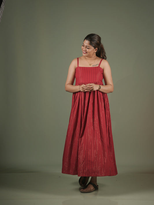 Red Spaghetti Strap Dress