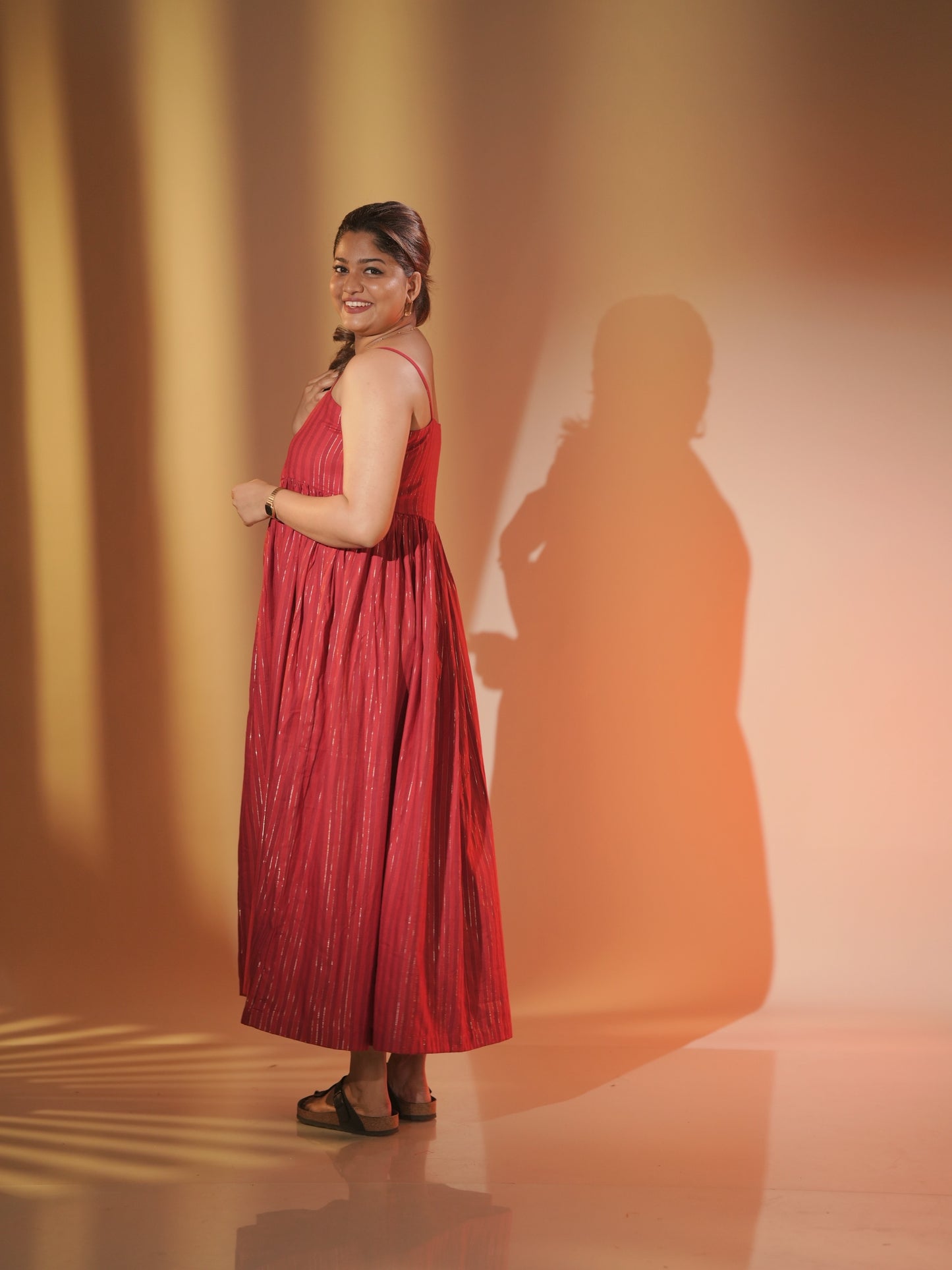 Red Spaghetti Strap Dress