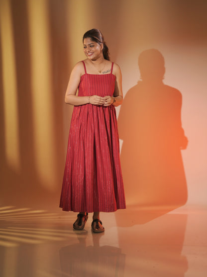 Red Spaghetti Strap Dress