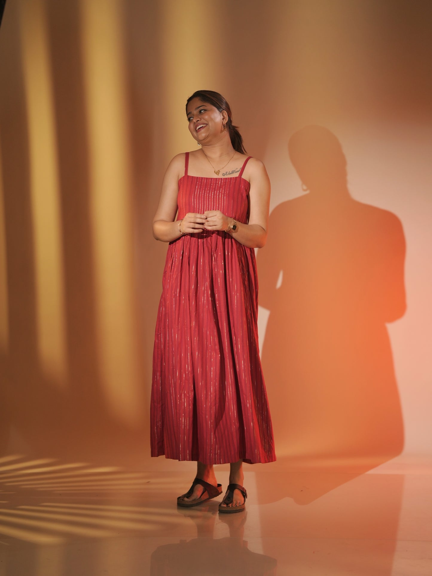 Red Spaghetti Strap Dress