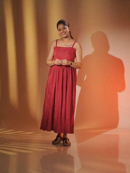 Red Spaghetti Strap Dress